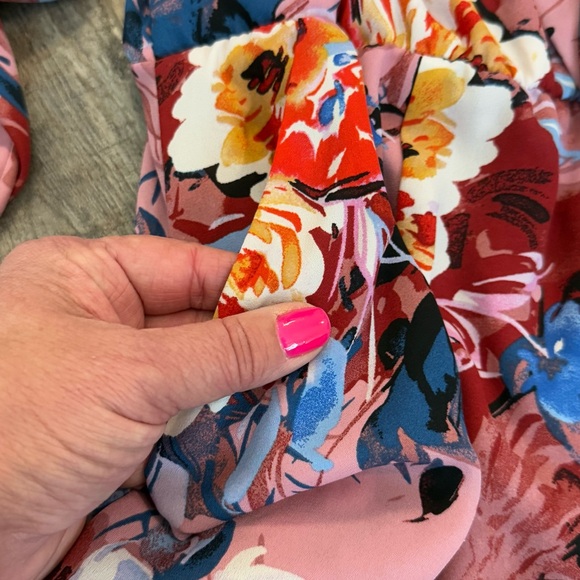 TORRID Pink Floral Flowy Midi Dress Plus Size 3x - Picture 3 of 10